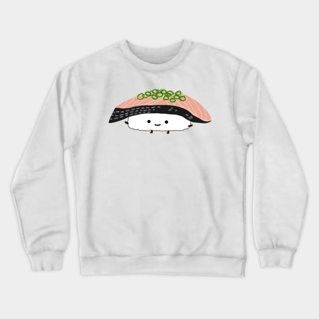 Kawaii Sushi | Saba Sashimi (Mackerel) Crewneck Sweatshirt by Coffee Squirrel